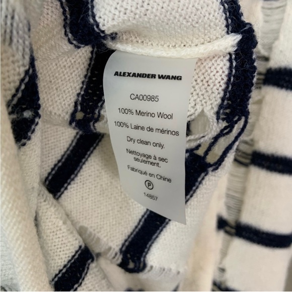 T by Alexander Wang Knit Striped Sweater - Picture 5 of 5